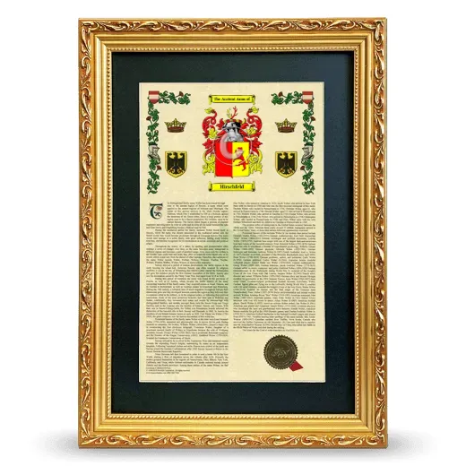 Hirschfeld Deluxe Armorial Framed - Gold