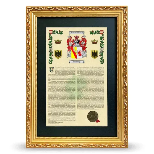 Hochberg Deluxe Armorial Framed - Gold