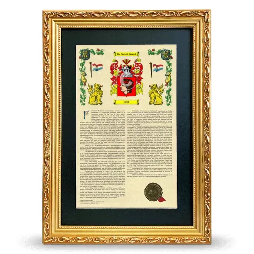 Hoef Deluxe Armorial Framed - Gold