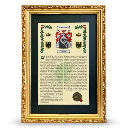 Hoeffner Deluxe Armorial Framed - Gold