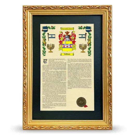 Hoffman Deluxe Armorial Framed - Gold