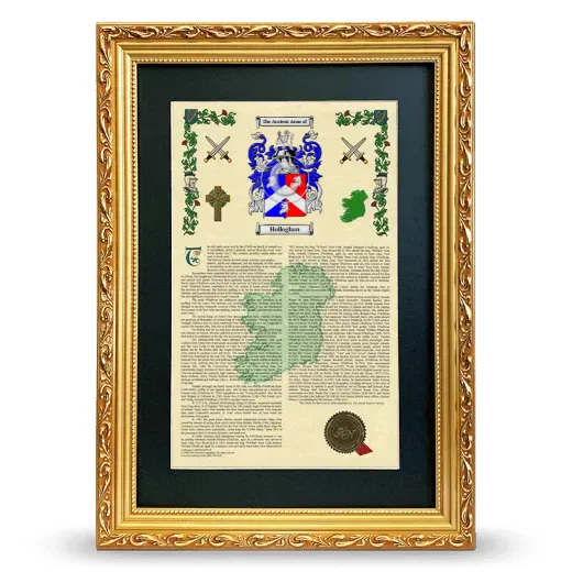 Holloghan Deluxe Armorial Framed - Gold