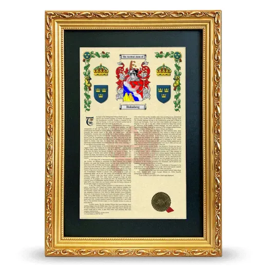 Holmberg Deluxe Armorial Framed - Gold