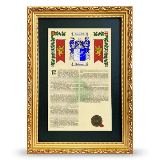Hyckmane Deluxe Armorial Framed - Gold
