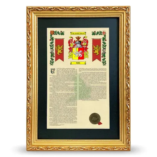 Hylis Deluxe Armorial Framed - Gold