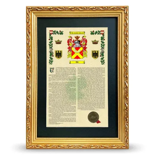 Illir Deluxe Armorial Framed - Gold