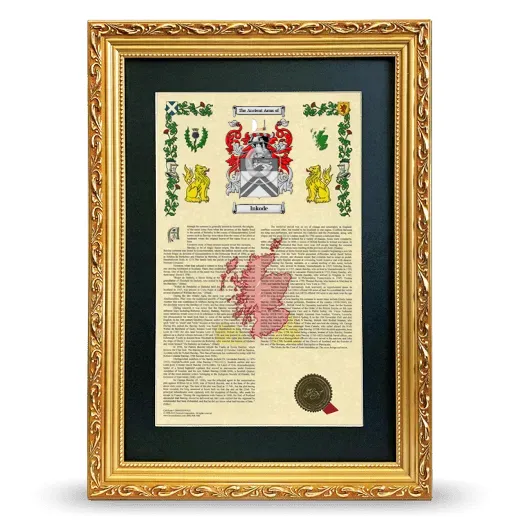 Inkode Deluxe Armorial Framed - Gold