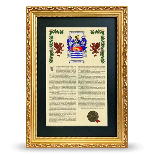 Isherwood Deluxe Armorial Framed - Gold