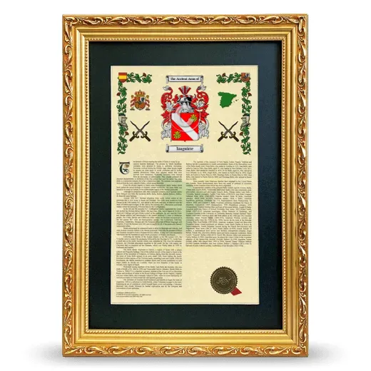 Izaguirre Deluxe Armorial Framed - Gold