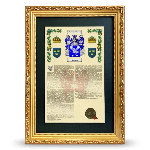 Jónsson Deluxe Armorial Framed - Gold