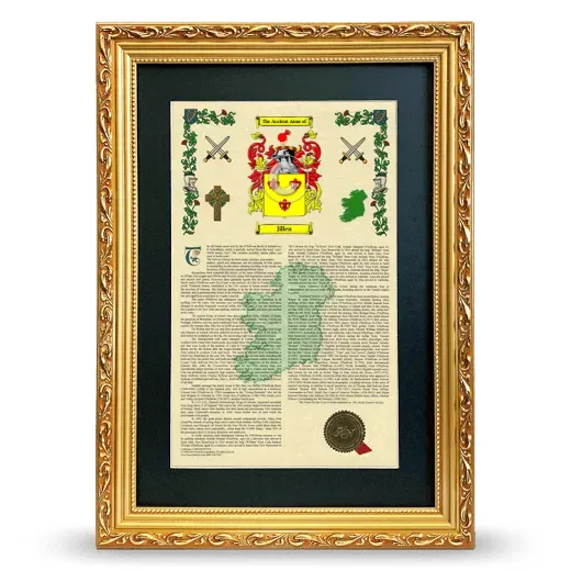 Jillen Deluxe Armorial Framed - Gold