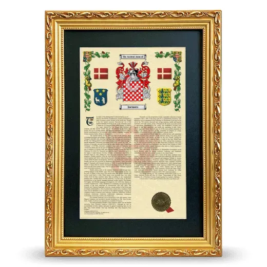 Joensen Deluxe Armorial Framed - Gold