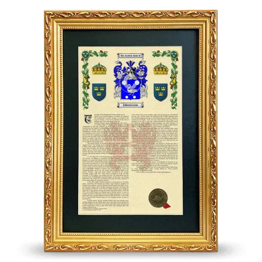 Johanesson Deluxe Armorial Framed - Gold