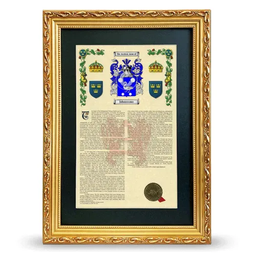 Johanssons Deluxe Armorial Framed - Gold
