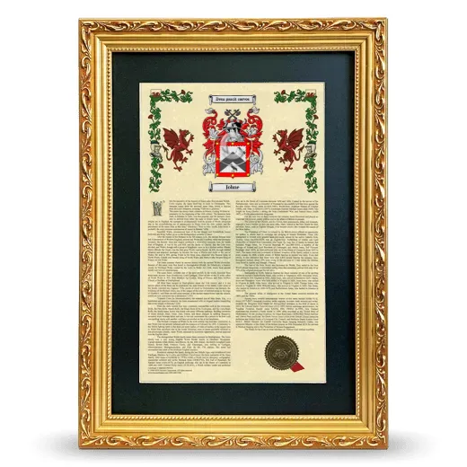 Johne Deluxe Armorial Framed - Gold