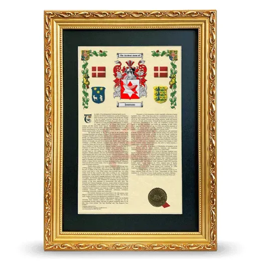 Jonsson Deluxe Armorial Framed - Gold