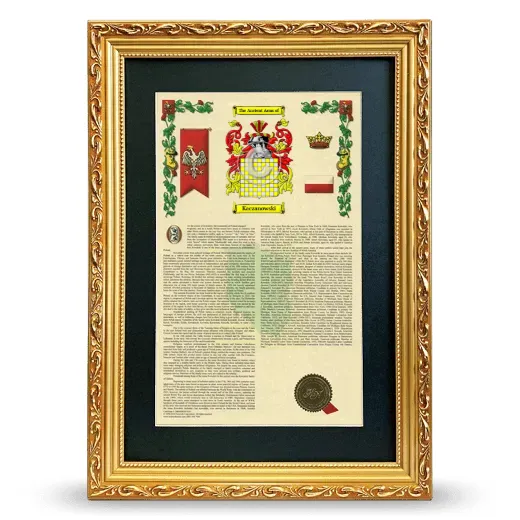Kaczanowski Deluxe Armorial Framed - Gold