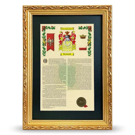 Kaczmarski Deluxe Armorial Framed - Gold