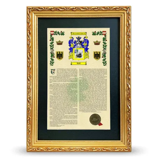 Kahl Deluxe Armorial Framed - Gold
