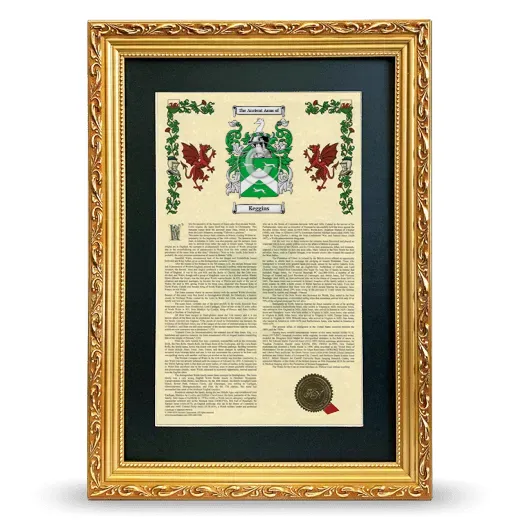 Keggins Deluxe Armorial Framed - Gold
