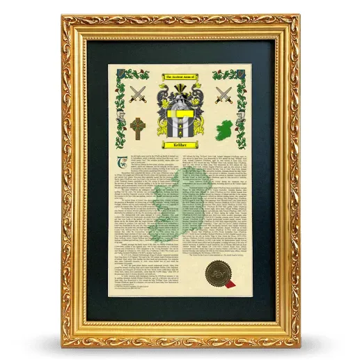 Keliher Deluxe Armorial Framed - Gold