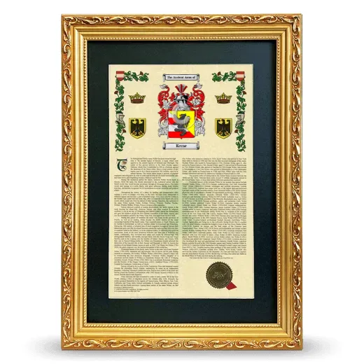 Kerne Deluxe Armorial Framed - Gold