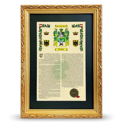 Kessinger Deluxe Armorial Framed - Gold