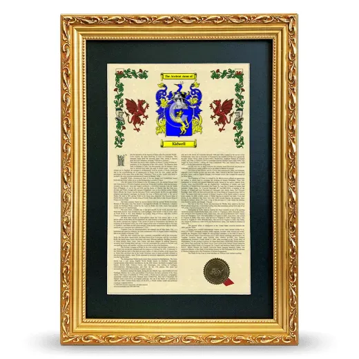 Kidwell Deluxe Armorial Framed - Gold