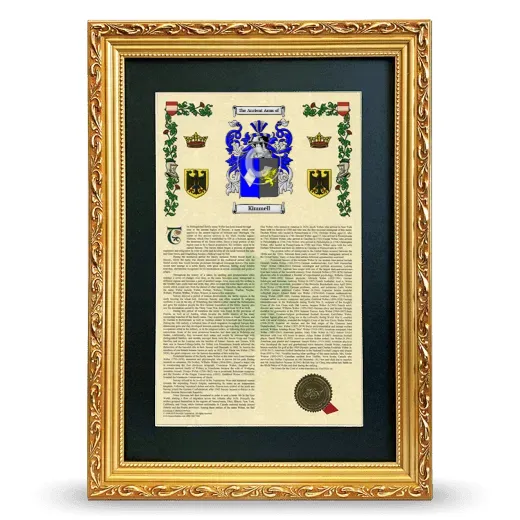 Kimmell Deluxe Armorial Framed - Gold