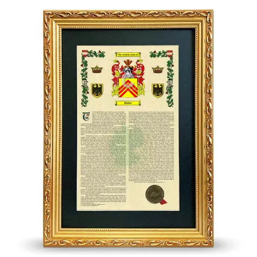 Klaire Deluxe Armorial Framed - Gold