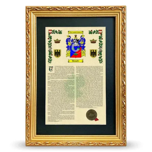 Klampfer Deluxe Armorial Framed - Gold