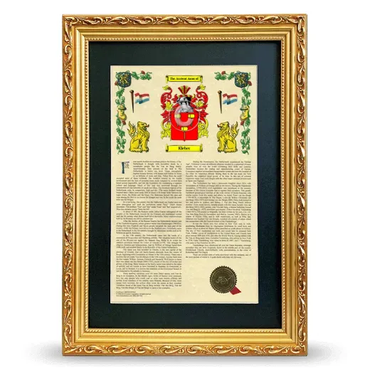 Kleber Deluxe Armorial Framed - Gold