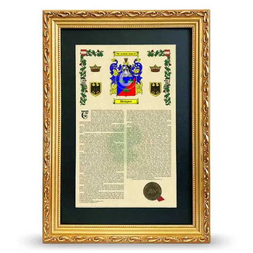 Klempert Deluxe Armorial Framed - Gold