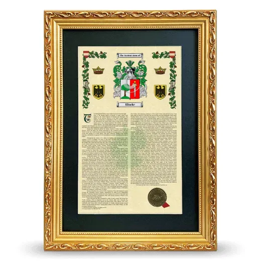 Klincke Deluxe Armorial Framed - Gold