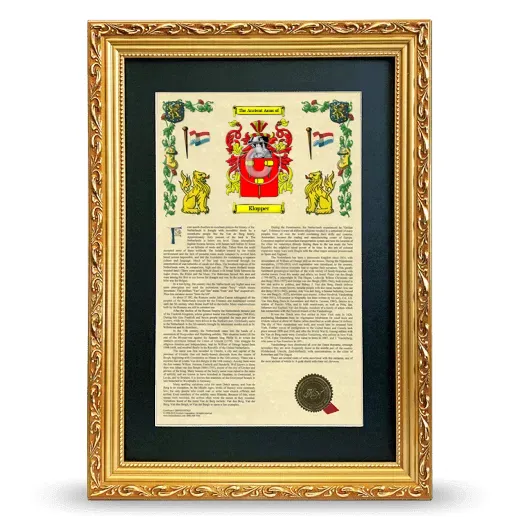 Klopper Deluxe Armorial Framed - Gold