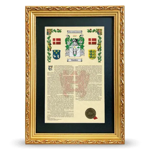 Knudsen Deluxe Armorial Framed - Gold
