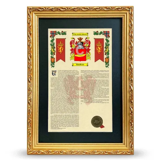 Knudtson Deluxe Armorial Framed - Gold