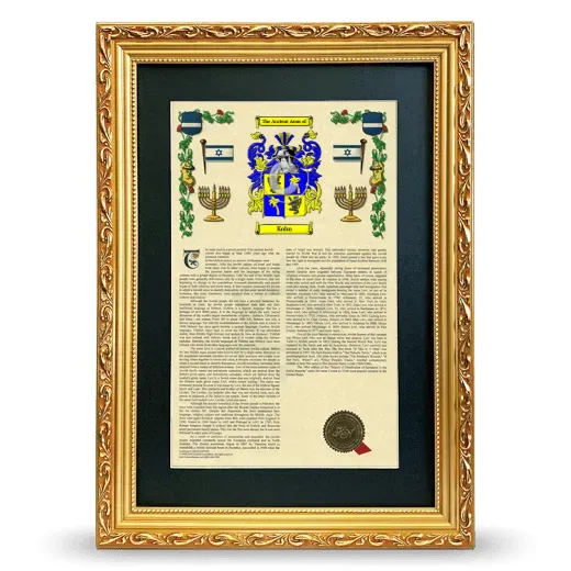 Kohn Deluxe Armorial Framed - Gold