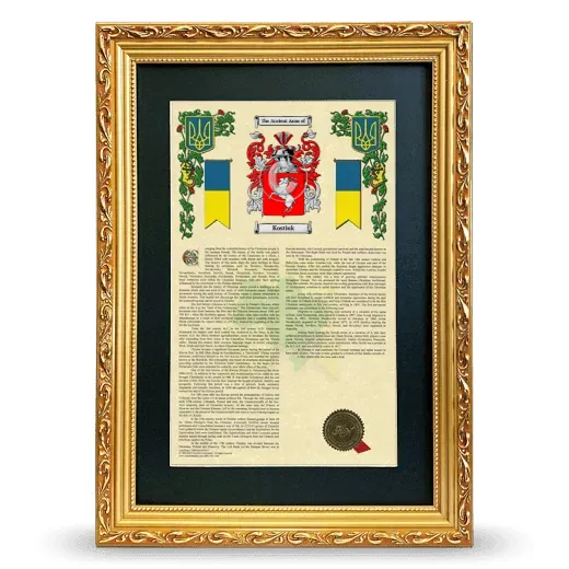 Kostiuk Deluxe Armorial Framed - Gold