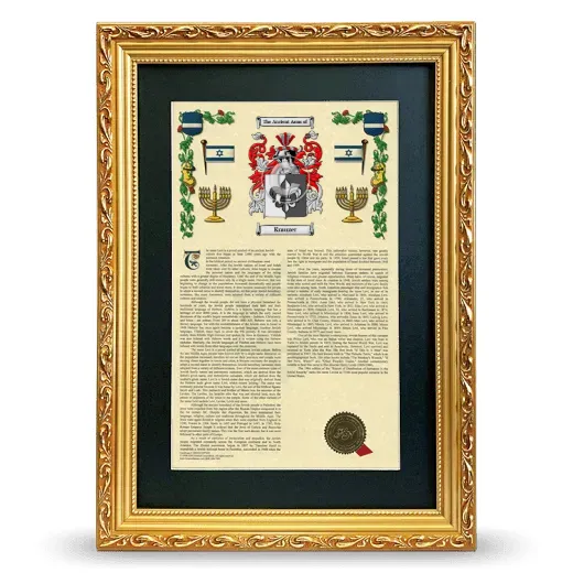 Krauzer Deluxe Armorial Framed - Gold