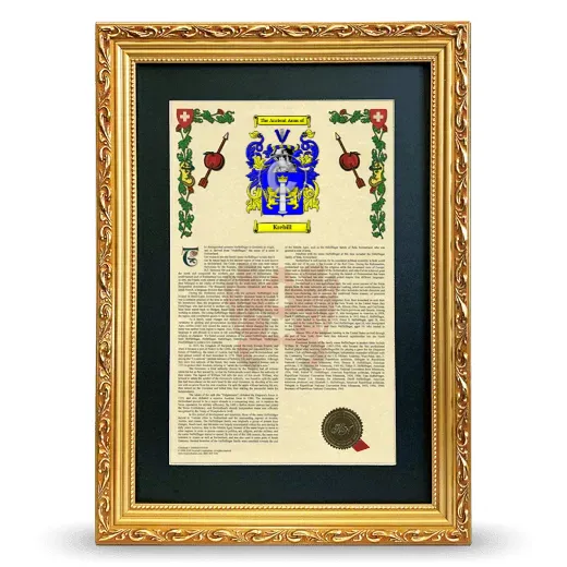 Krebill Deluxe Armorial Framed - Gold