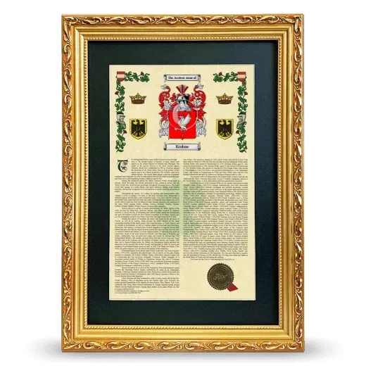 Krohne Deluxe Armorial Framed - Gold