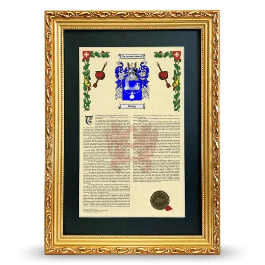 Krueg Deluxe Armorial Framed - Gold