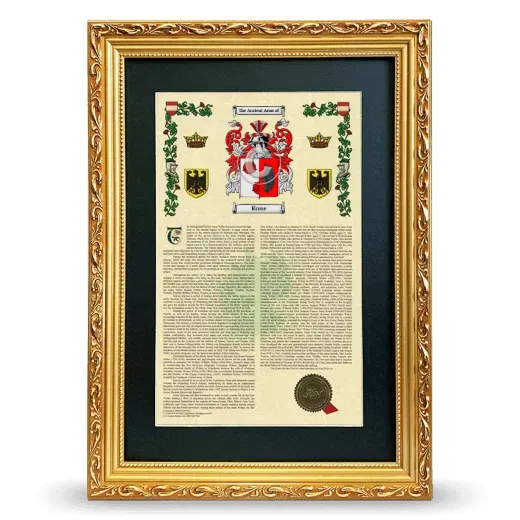 Kruse Deluxe Armorial Framed - Gold