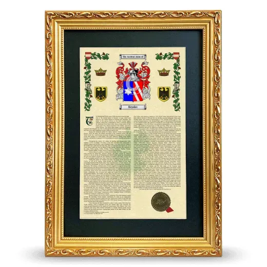 Krysler Deluxe Armorial Framed - Gold