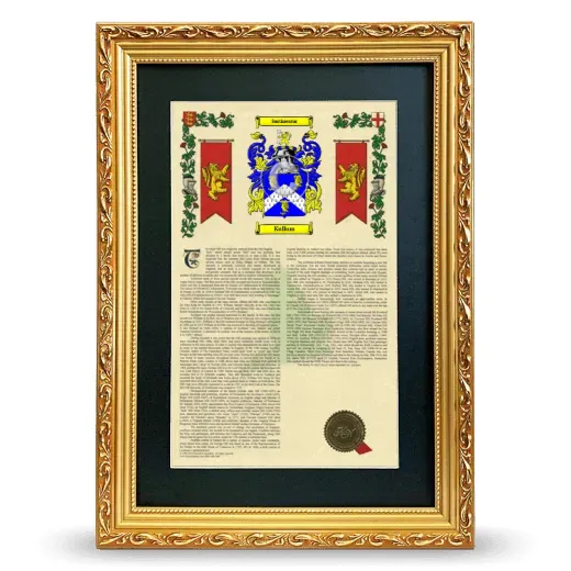 Kullum Deluxe Armorial Framed - Gold