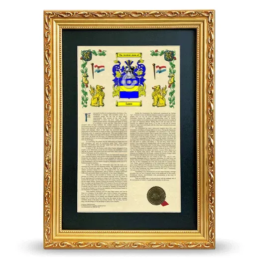 Laan Deluxe Armorial Framed - Gold