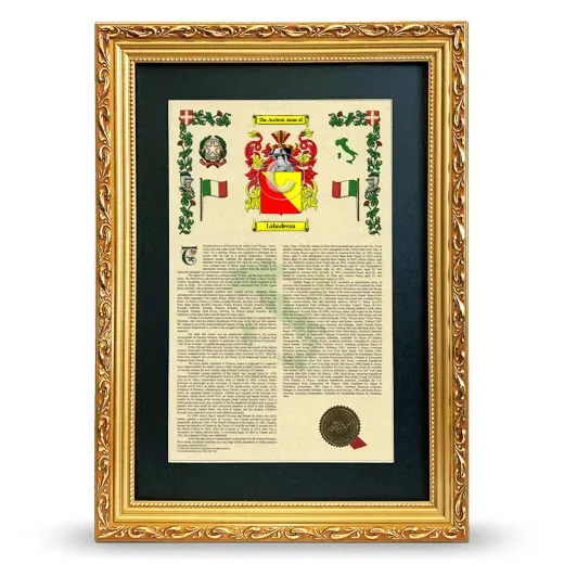 Labadessa Deluxe Armorial Framed - Gold