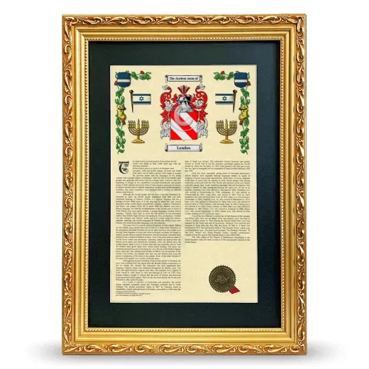 Landau Deluxe Armorial Framed - Gold