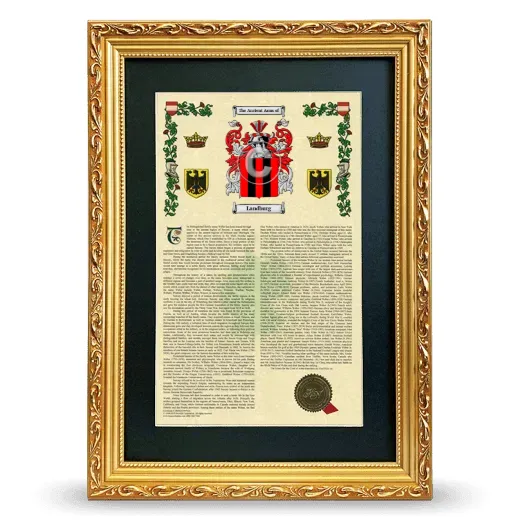 Landburg Deluxe Armorial Framed - Gold